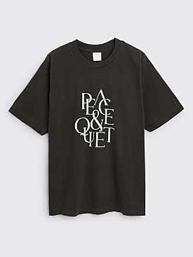 Museum of Peace & Quiet Serif T-shirt Black