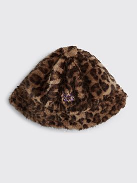 Needles Bermuda Hat Faux Fur Leopard