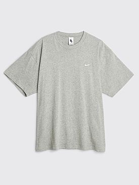 NikeLab Solo Swoosh T-shirt Dark Grey Heather / White