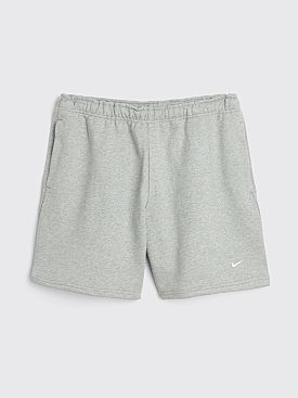 NikeLab Solo Swoosh Shorts Fleece Shorts Dark Heather Grey