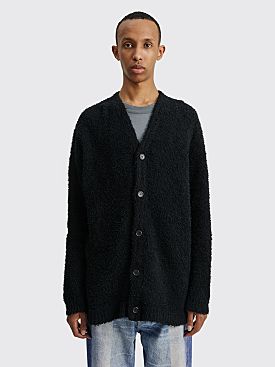 Our Legacy Knitted Cardigan Cloudy Cotton Black