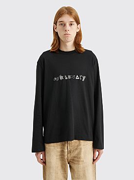 Our Legacy Box LS T-shirt Abstract Embroidery Black