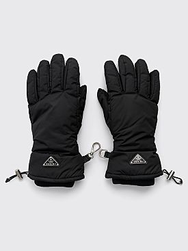 Prada Padded Re-Nylon Gloves Black