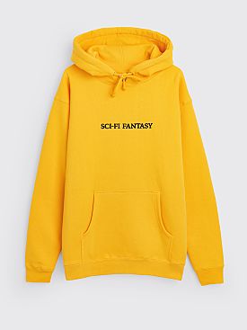 Sci-Fi Fantasy Logo Hooded Sweatshirt Gold