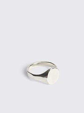 Seb Brown Rough Signet Ring Silver