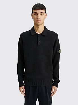 Stone Island Polo Shirt Knit Black