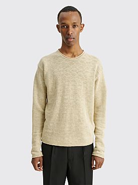 Stone Island Shadow Project Knitted Crew Neck Sweater Beige