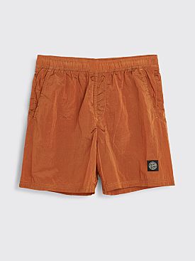 Stone Island Nylon Metal Swim Shorts Orange