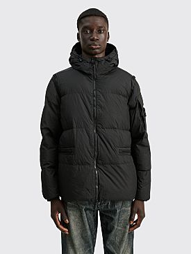 Stone Island Hooded GD Crinkle Reps R-Ny Down Jacket Black