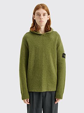 Stone Island Hooded Knit Olive Green
