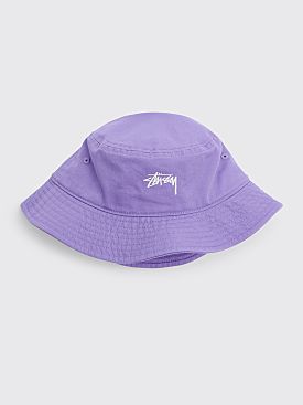 Stüssy Stock Bucket Hat Violet