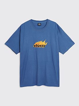 Stüssy Flames T-shirt Midnight