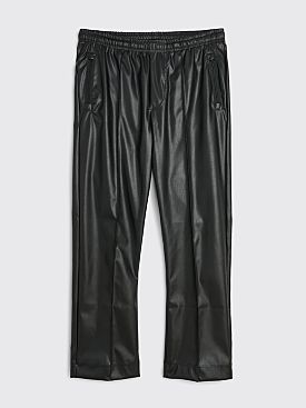 Sunflower Faux Leather Track Pants Black