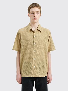 Sunflower Spacey Herringbone Shirt Khaki