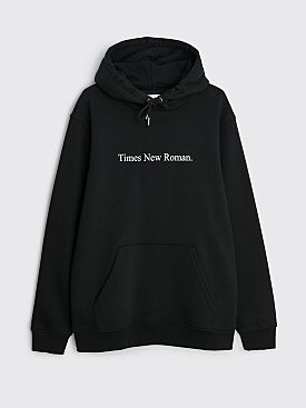 Times New Roman. Hooded Sweater Original Black