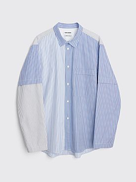 TRES BIEN ATELJÉ Fold Shirt Blue Stripe