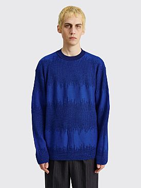 TRES BIEN ATELJÉ Flare Knit Sweater Blue