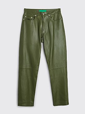 TRÈS BIEN everywear Five Pocket Pant Leather Green