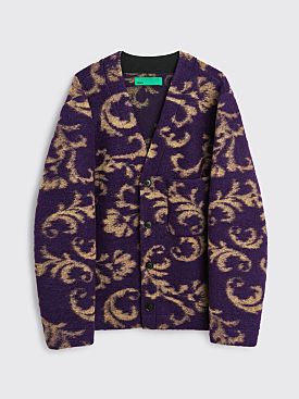 TRÈS BIEN everywear Liner Cardigan Wool Mix Purple