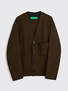 TRÈS BIEN everywear Liner Cardigan Wool Boucle Brown