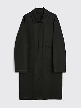 TRÈS BIEN everywear Long Zip Coat Cotton Black