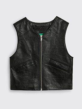 TRÈS BIEN everywear Leather Vest Black