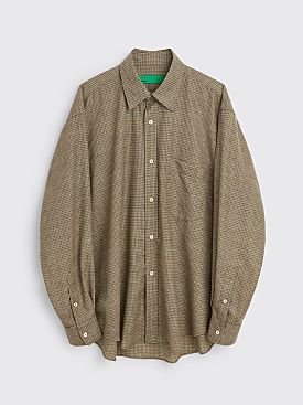 TRÈS BIEN everywear Oversized Classic Shirt Wool Check Beige