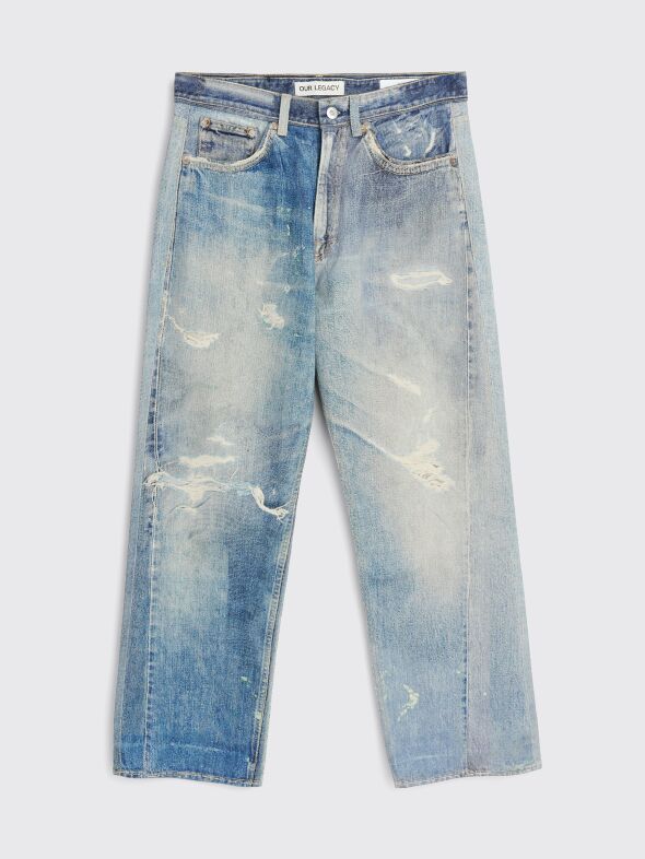 Très Bien - Our Legacy Third Cut Digital Denim Print Jeans Blue