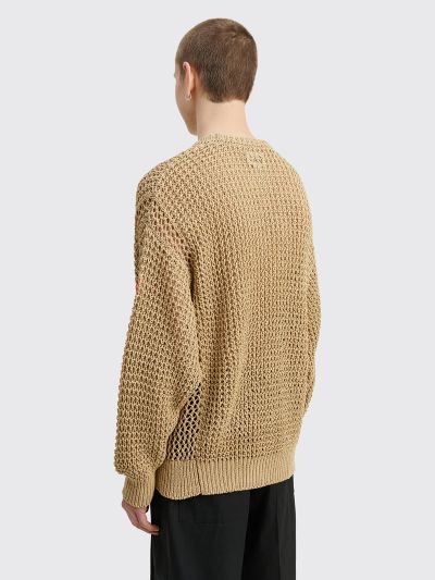 大人気の c.e cavempt side mesh loose waffle knit ニット/セーター