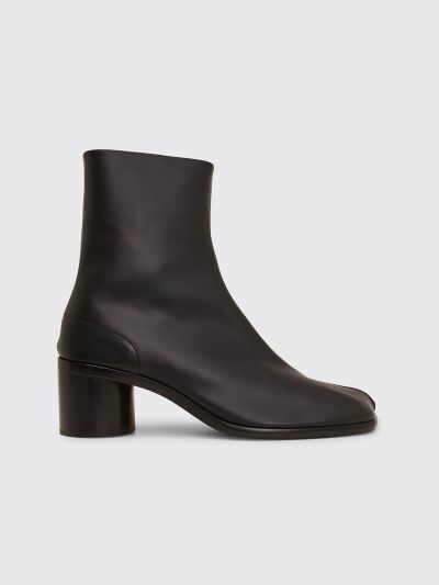 Maison Margiela Calf Leather Tabi Ankle Boots Black - Très Bien