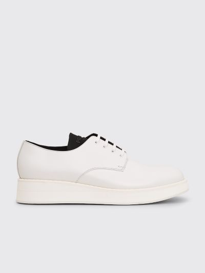 prada black and white shoes