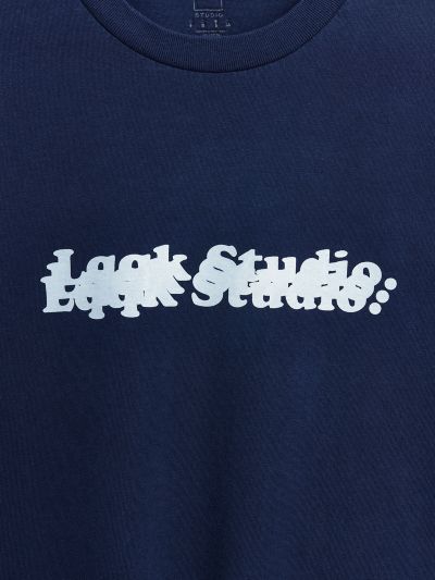 Très Bien - LQQK Studio Stacked Logo T-shirt Navy