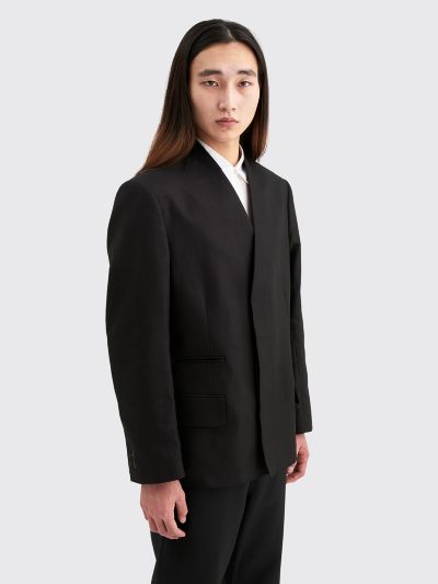Très Bien - Maison Margiela Cotton Linen Twill Jacket Black