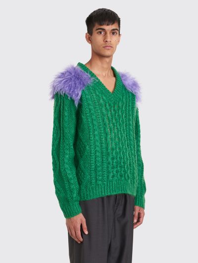 Très Bien - Prada Mohair Wool Sweater Green