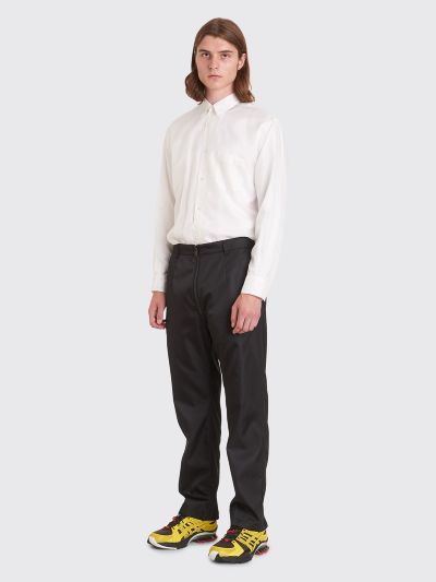 Très Bien - Prada Gabardine Nylon Zip Detail Pants Black