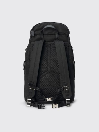 Très Bien - Prada Nylon & Saffiano Leather Backpack Black