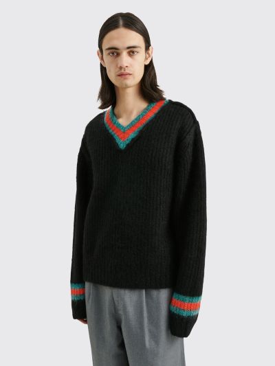 Très Bien - Stüssy Mohair Tennis Sweater Black