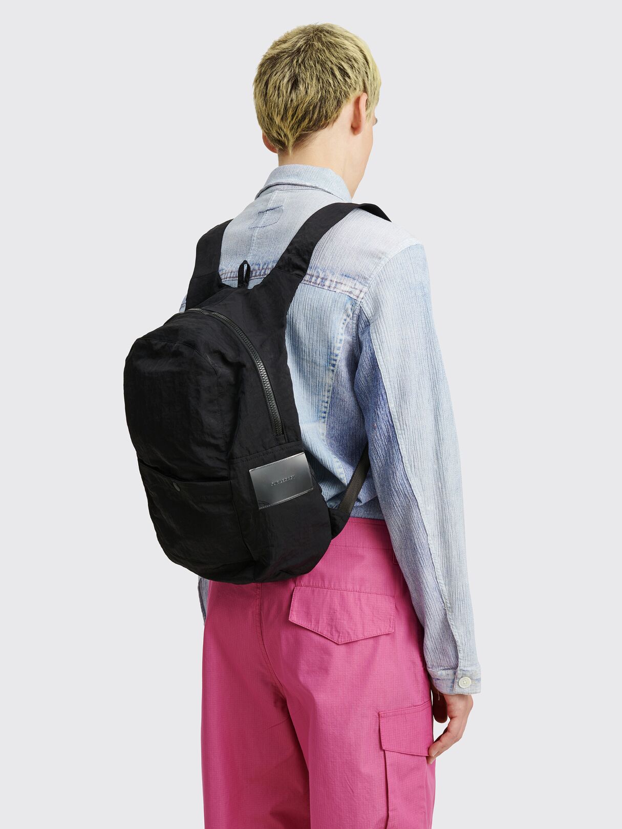 Très Bien - Our Legacy Slim Backpack Black Dense Liquid Nylon