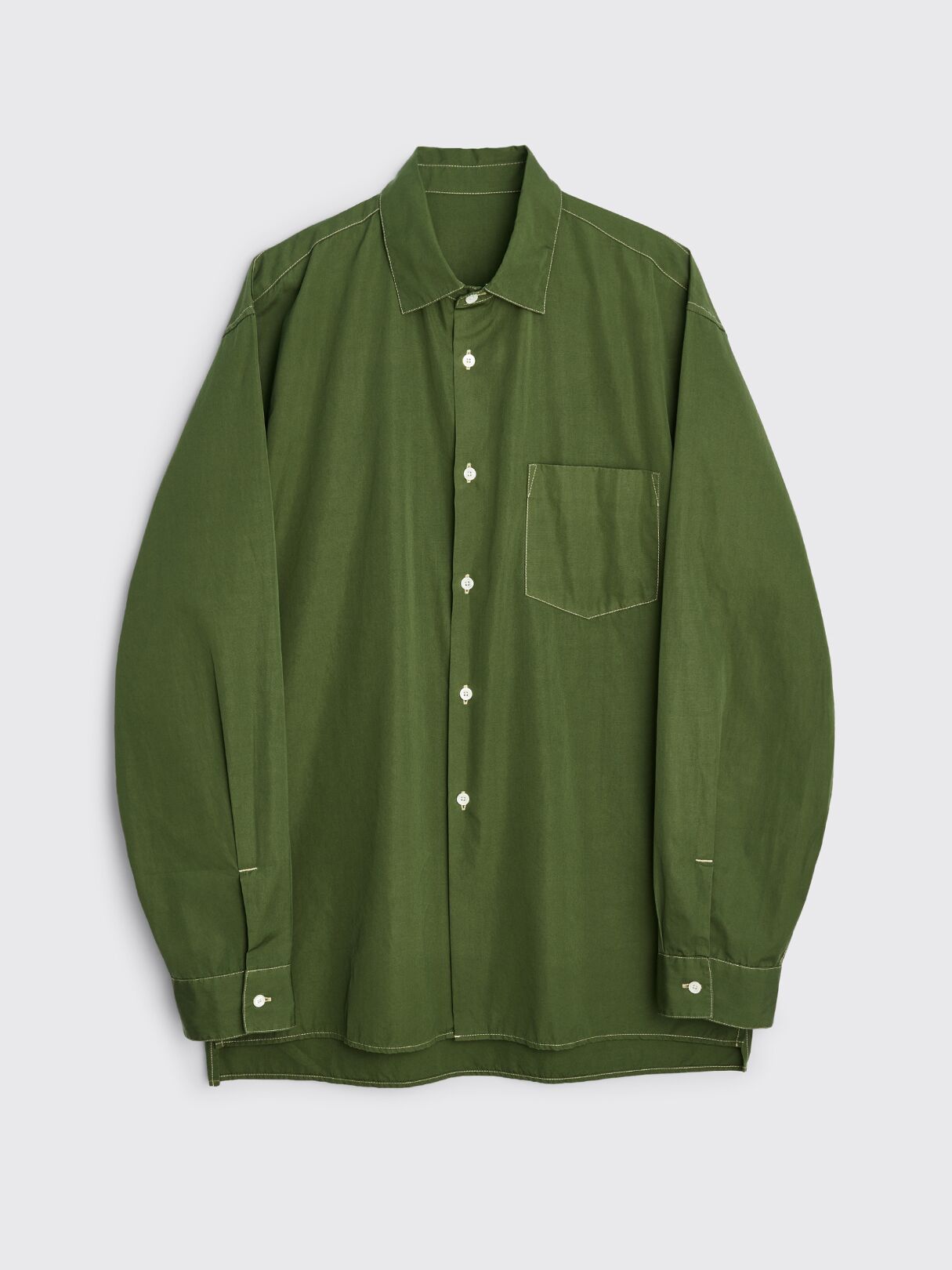 Très Bien - TRÈS BIEN everywear GD New Wave Shirt Dark Green