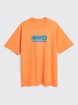4WD Glow In The Dark Logo T-shirt Orange