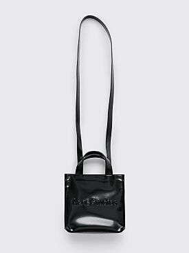 Acne Studios Logo Shopper Mini Shoulder Tote Bag Black