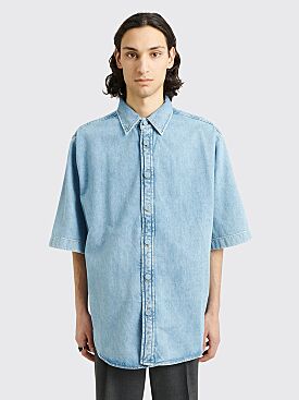 Acne Studios Denim Button-Up Shirt Indigo Blue