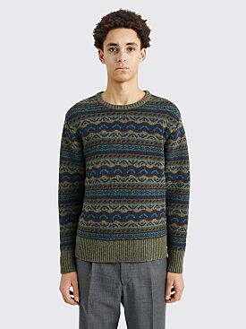 Adsum Recycled Merino Wool Marcelo Sweater Intarsia