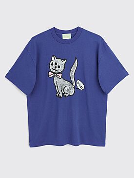 Aries Tuatura Cat T-shirt Navy Blue