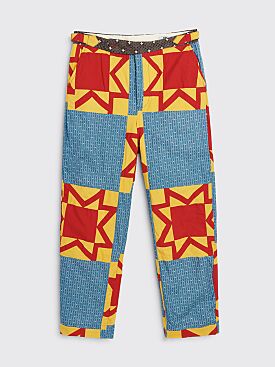 Bode Blazing Star Quilt Trousers Multi Color