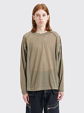 Cav Empt Mesh Raglan Long Sleeve T-shirt Green