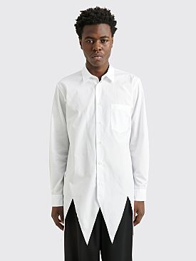 Comme des Garçons Homme Plus Asymmetrical Shirt White