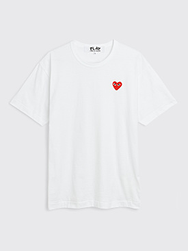 Comme des Garçons Play Small Heart T-shirt White / Red