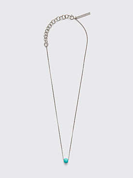 Dries Van Noten Ball Pendant Necklace Silver / Turquoise