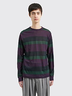 Dries Van Noten Habbot T-shirt Purple Stripe
